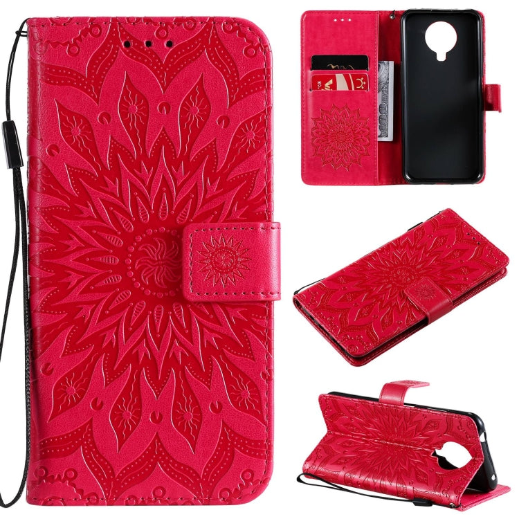 For Nokia 6.3 / G20 / G10 Sun Embossing Pattern Horizontal Flip Leather Case with Card Slot & Holder & Wallet & Lanyard