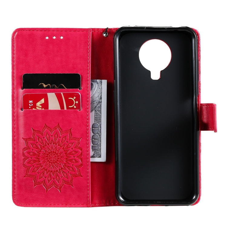 For Nokia 6.3 / G20 / G10 Sun Embossing Pattern Horizontal Flip Leather Case with Card Slot & Holder & Wallet & Lanyard
