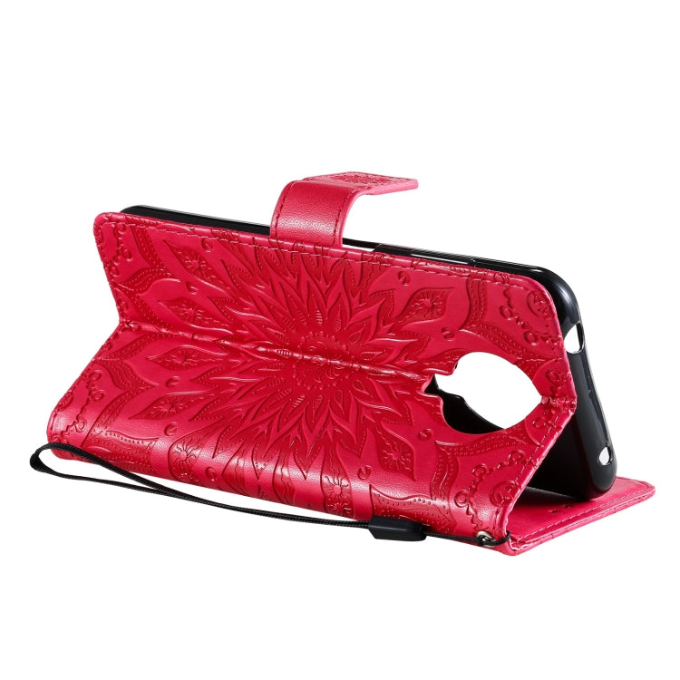 For Nokia 6.3 / G20 / G10 Sun Embossing Pattern Horizontal Flip Leather Case with Card Slot & Holder & Wallet & Lanyard