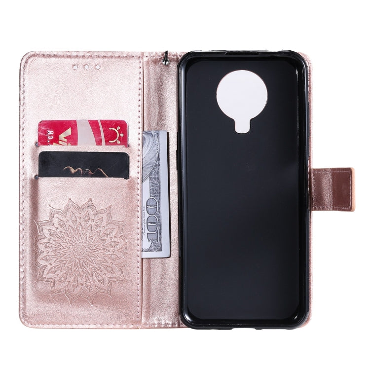 For Nokia 6.3 / G20 / G10 Sun Embossing Pattern Horizontal Flip Leather Case with Card Slot & Holder & Wallet & Lanyard
