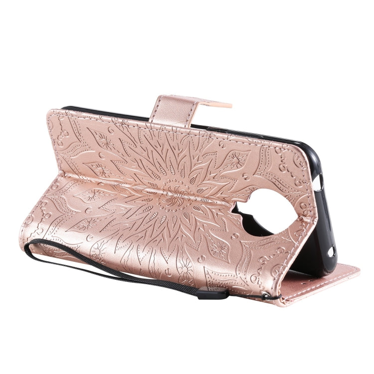 For Nokia 6.3 / G20 / G10 Sun Embossing Pattern Horizontal Flip Leather Case with Card Slot & Holder & Wallet & Lanyard