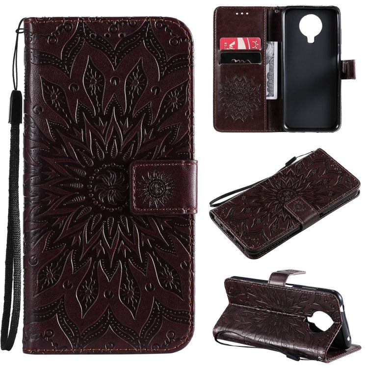 For Nokia 6.3 / G20 / G10 Sun Embossing Pattern Horizontal Flip Leather Case with Card Slot & Holder & Wallet & Lanyard