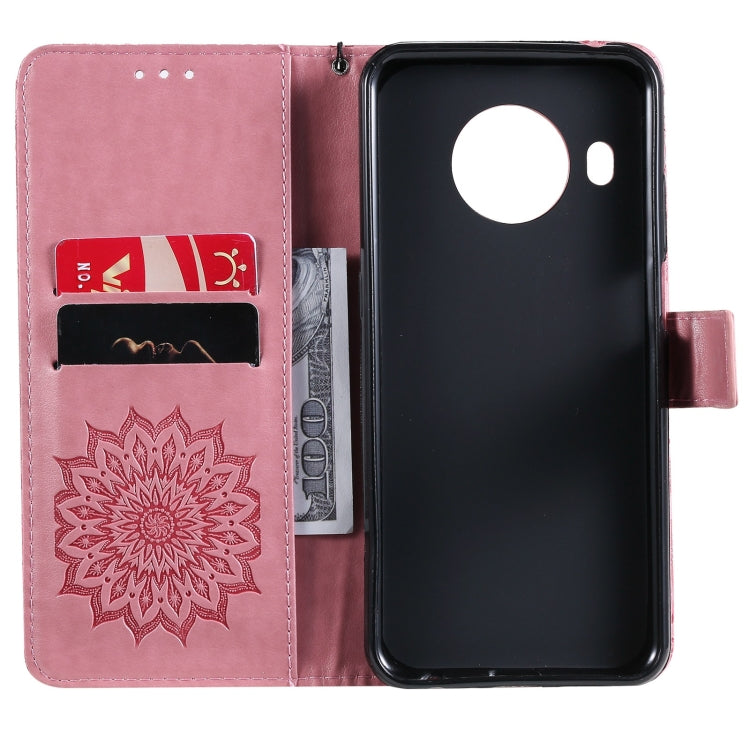For Nokia X20 / X10 Sun Embossing Pattern Horizontal Flip Leather Case with Card Slot & Holder & Wallet & Lanyard