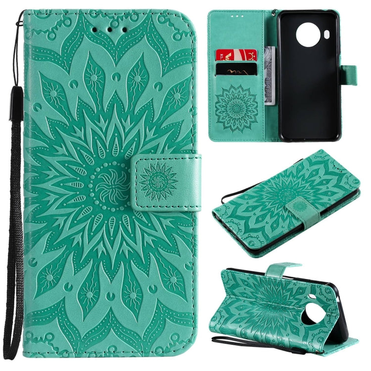 For Nokia X20 / X10 Sun Embossing Pattern Horizontal Flip Leather Case with Card Slot & Holder & Wallet & Lanyard