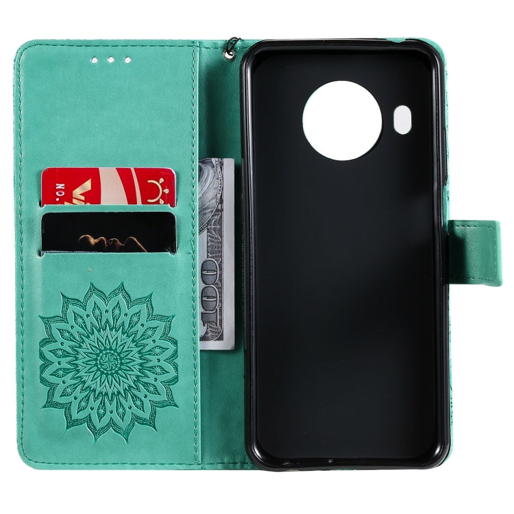 For Nokia X20 / X10 Sun Embossing Pattern Horizontal Flip Leather Case with Card Slot & Holder & Wallet & Lanyard