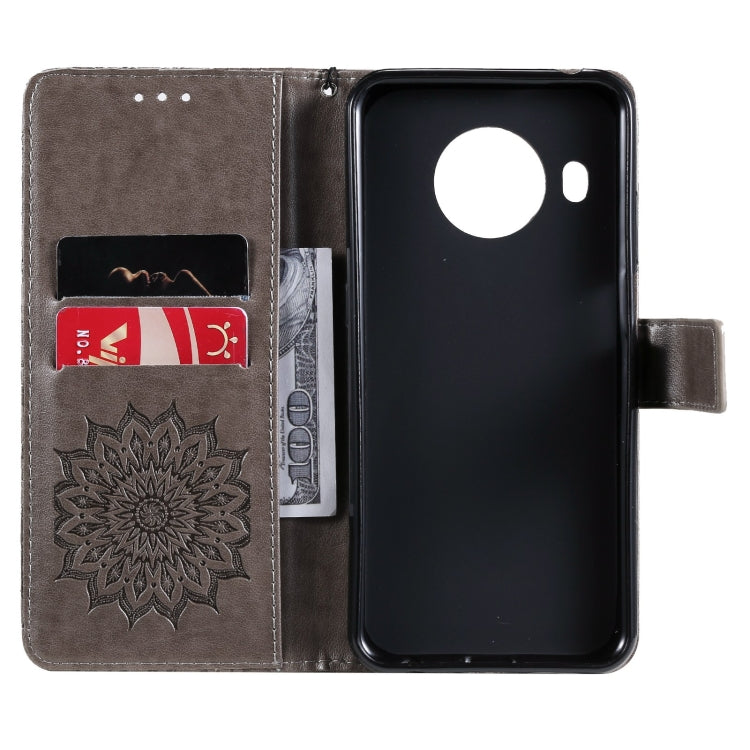 For Nokia X20 / X10 Sun Embossing Pattern Horizontal Flip Leather Case with Card Slot & Holder & Wallet & Lanyard