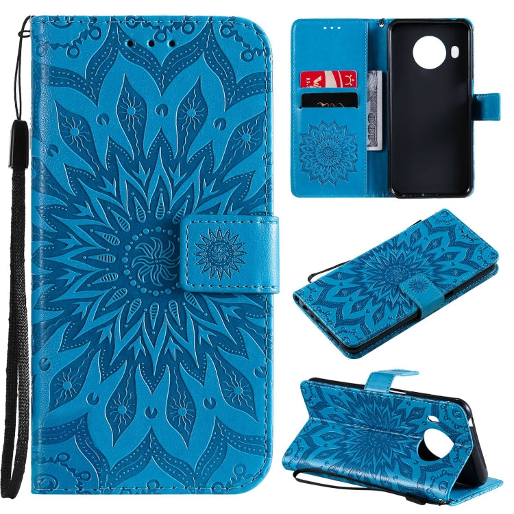 For Nokia X20 / X10 Sun Embossing Pattern Horizontal Flip Leather Case with Card Slot & Holder & Wallet & Lanyard