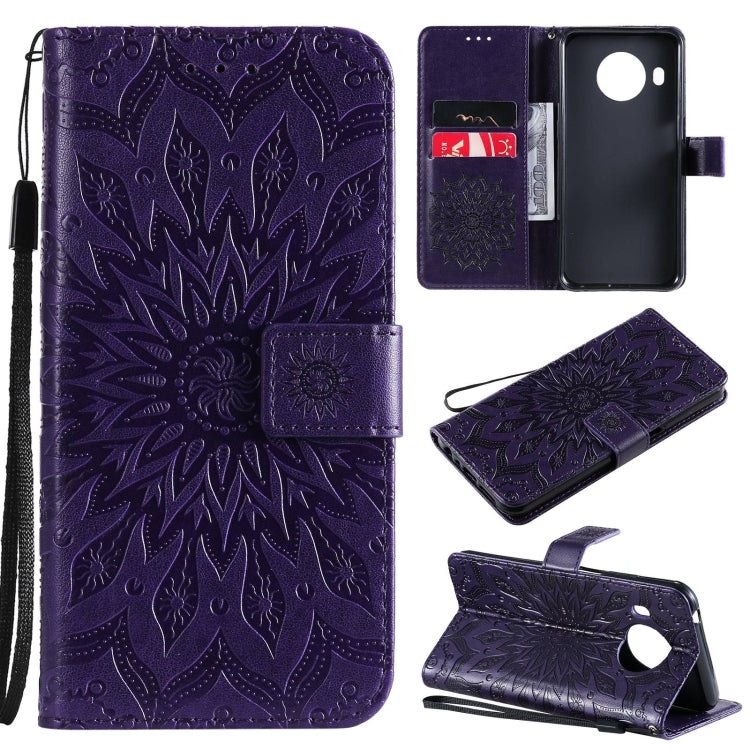 For Nokia X20 / X10 Sun Embossing Pattern Horizontal Flip Leather Case with Card Slot & Holder & Wallet & Lanyard
