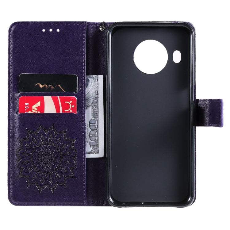 For Nokia X20 / X10 Sun Embossing Pattern Horizontal Flip Leather Case with Card Slot & Holder & Wallet & Lanyard