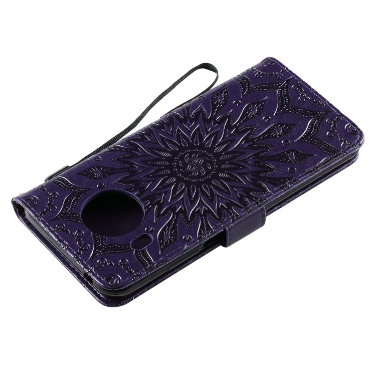 For Nokia X20 / X10 Sun Embossing Pattern Horizontal Flip Leather Case with Card Slot & Holder & Wallet & Lanyard