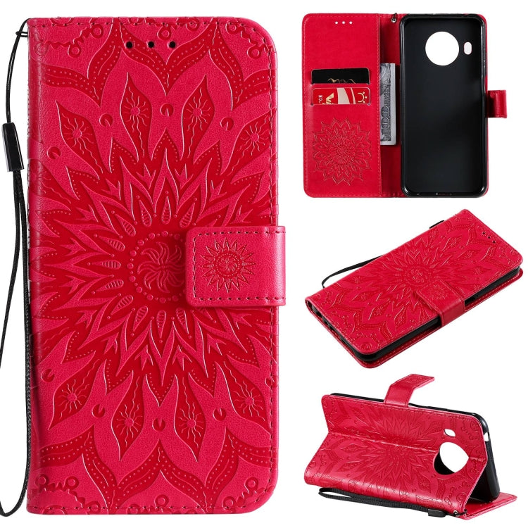 For Nokia X20 / X10 Sun Embossing Pattern Horizontal Flip Leather Case with Card Slot & Holder & Wallet & Lanyard