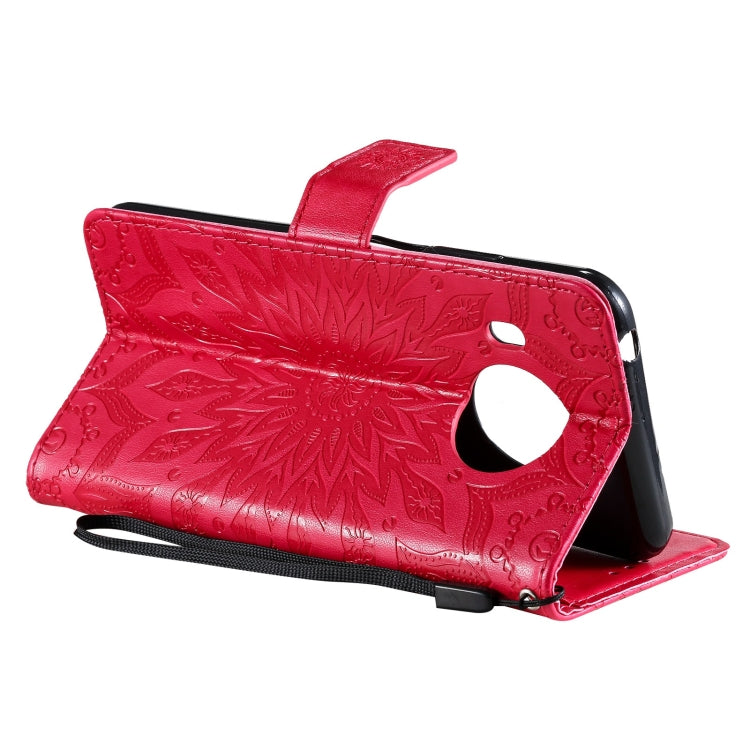 For Nokia X20 / X10 Sun Embossing Pattern Horizontal Flip Leather Case with Card Slot & Holder & Wallet & Lanyard