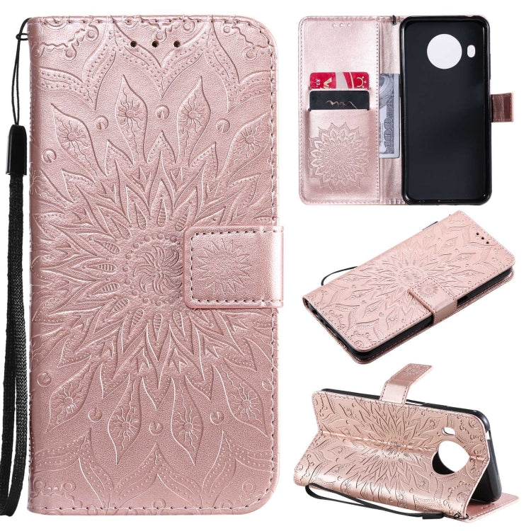 For Nokia X20 / X10 Sun Embossing Pattern Horizontal Flip Leather Case with Card Slot & Holder & Wallet & Lanyard
