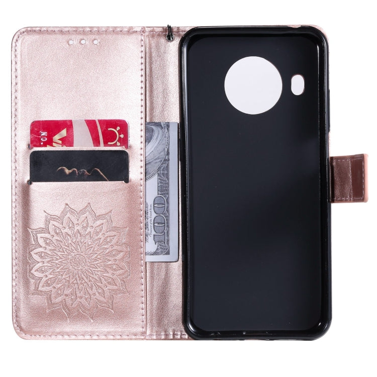 For Nokia X20 / X10 Sun Embossing Pattern Horizontal Flip Leather Case with Card Slot & Holder & Wallet & Lanyard