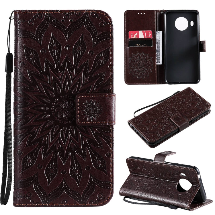 For Nokia X20 / X10 Sun Embossing Pattern Horizontal Flip Leather Case with Card Slot & Holder & Wallet & Lanyard