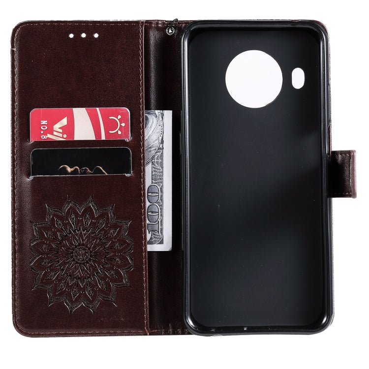 For Nokia X20 / X10 Sun Embossing Pattern Horizontal Flip Leather Case with Card Slot & Holder & Wallet & Lanyard