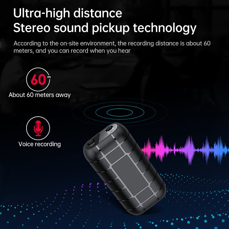 B800LI Clip-on HD Noise Reduction Recording Pen, Support TF Card & One-key Recording & OTG, Capacity:32GB(Black)