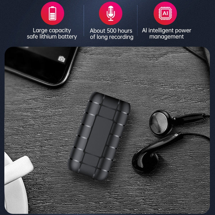 B800LI Clip-on HD Noise Reduction Recording Pen, Support TF Card & One-key Recording & OTG, Capacity:64GB(Black)