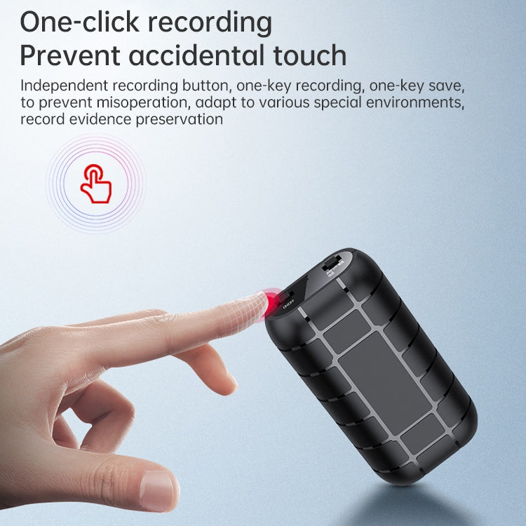 B800LI Clip-on HD Noise Reduction Recording Pen, Support TF Card & One-key Recording & OTG, Capacity:64GB(Black)