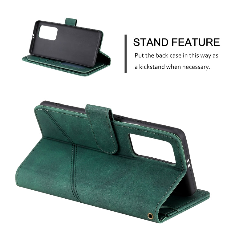 For Huawei P40 Pro Skin Feel Business Horizontal Flip PU Leather Case with Holder & Multi-Card Slots & Wallet & Lanyard & Photo Frame