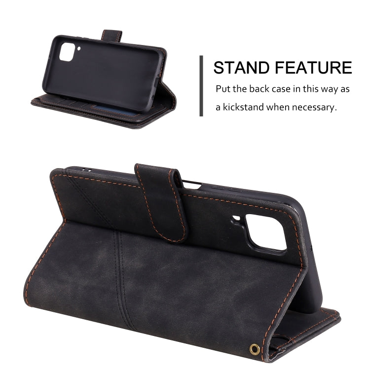 For Huawei P40 Lite Skin Feel Business Horizontal Flip PU Leather Case with Holder & Multi-Card Slots & Wallet & Lanyard & Photo Frame