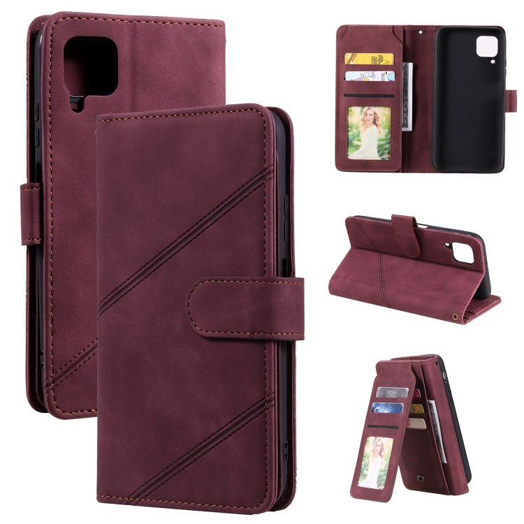 For Huawei P40 Lite Skin Feel Business Horizontal Flip PU Leather Case with Holder & Multi-Card Slots & Wallet & Lanyard & Photo Frame