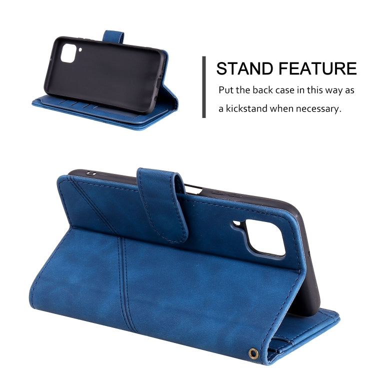 For Huawei P40 Lite Skin Feel Business Horizontal Flip PU Leather Case with Holder & Multi-Card Slots & Wallet & Lanyard & Photo Frame