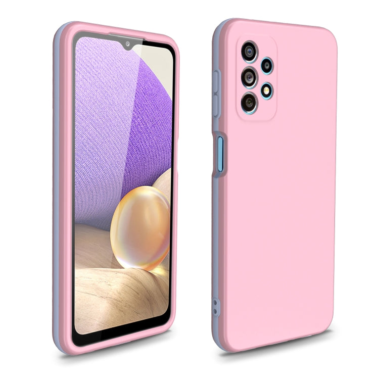 For Samsung Galaxy A22 5G Dual-color 360 Degrees Full Coverage Protective PC + TPU Shockproof Case