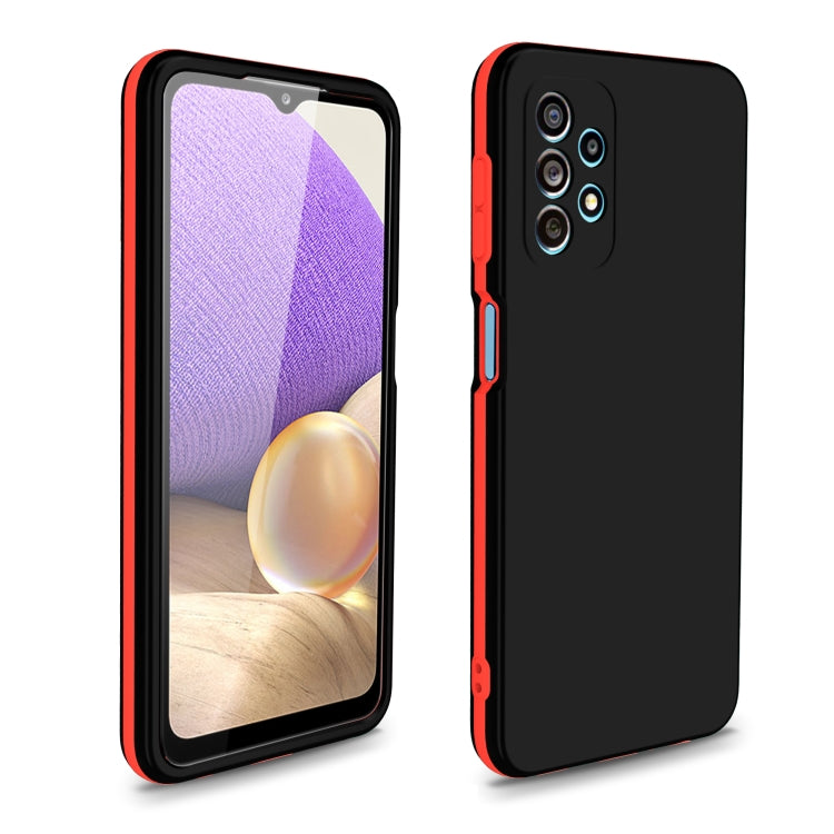 For Samsung Galaxy A22 5G Dual-color 360 Degrees Full Coverage Protective PC + TPU Shockproof Case