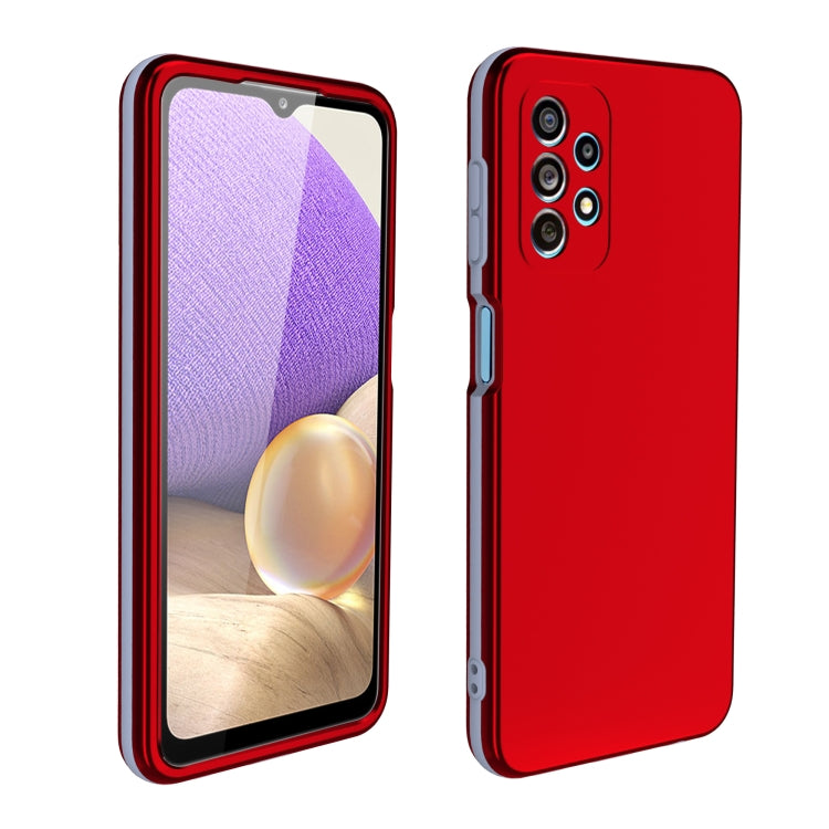 For Samsung Galaxy A22 5G Dual-color 360 Degrees Full Coverage Protective PC + TPU Shockproof Case