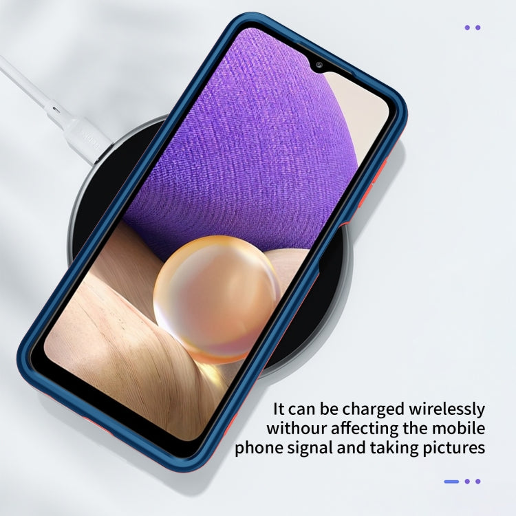 For Samsung Galaxy A22 5G Dual-color 360 Degrees Full Coverage Protective PC + TPU Shockproof Case