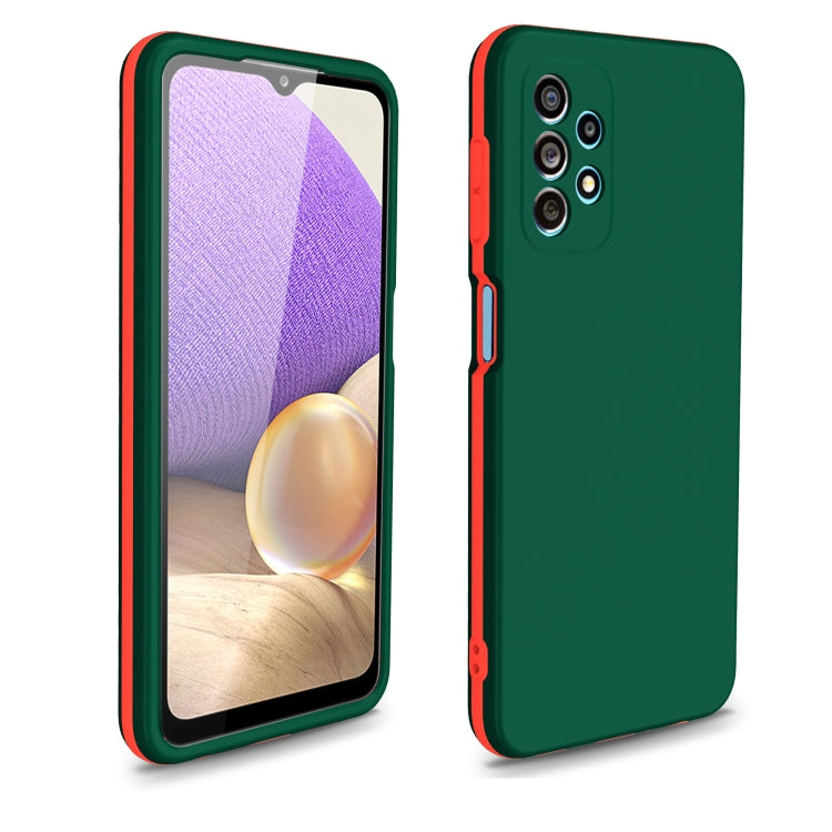 For Samsung Galaxy A22 5G Dual-color 360 Degrees Full Coverage Protective PC + TPU Shockproof Case