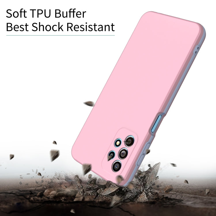 For Samsung Galaxy A02s EU Version Dual-color 360 Degrees Full Coverage Protective PC + TPU Shockproof Case