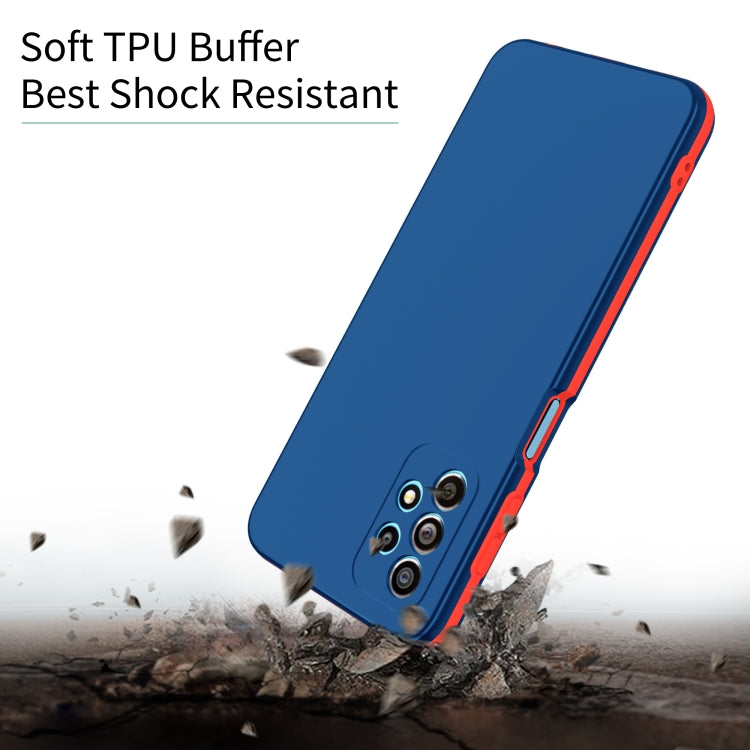 For Samsung Galaxy A02s EU Version Dual-color 360 Degrees Full Coverage Protective PC + TPU Shockproof Case