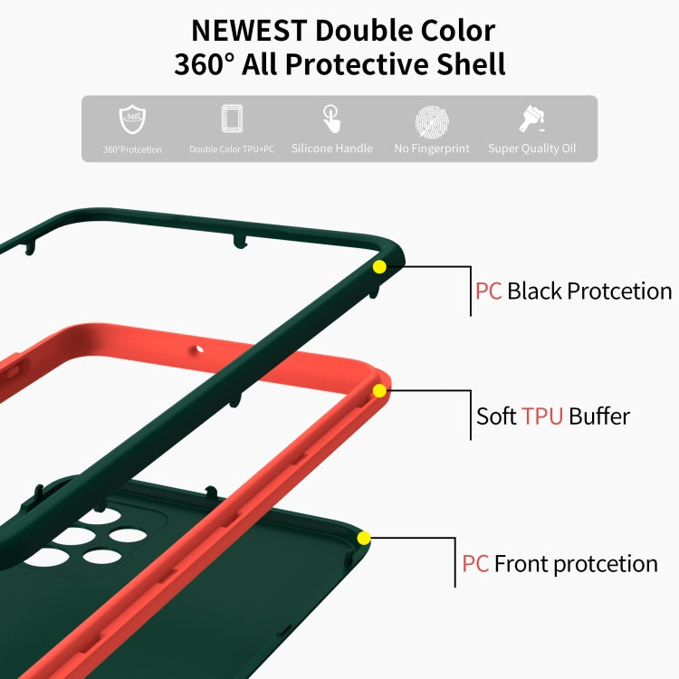 For Samsung Galaxy A42 / M42 5G Dual-color 360 Degrees Full Coverage Protective PC + TPU Shockproof Case