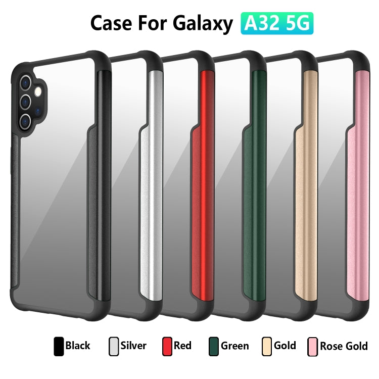 For Samsung Galaxy A32 5G Iron Man Series Metal PC + TPU Protective Case