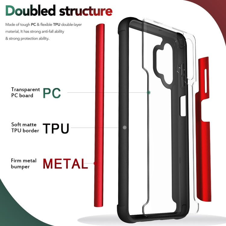 For Samsung Galaxy A32 5G Iron Man Series Metal PC + TPU Protective Case