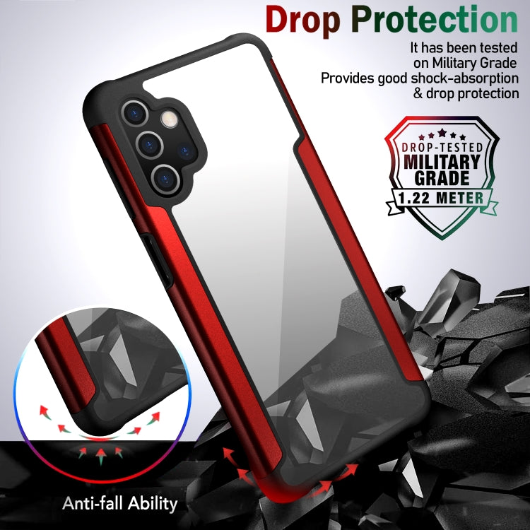 For Samsung Galaxy A32 5G Iron Man Series Metal PC + TPU Protective Case