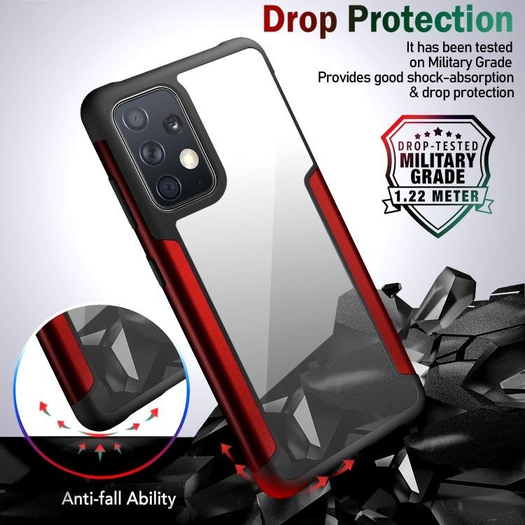For Samsung Galaxy A52 5G / 4G Iron Man Series Metal PC + TPU Protective Case