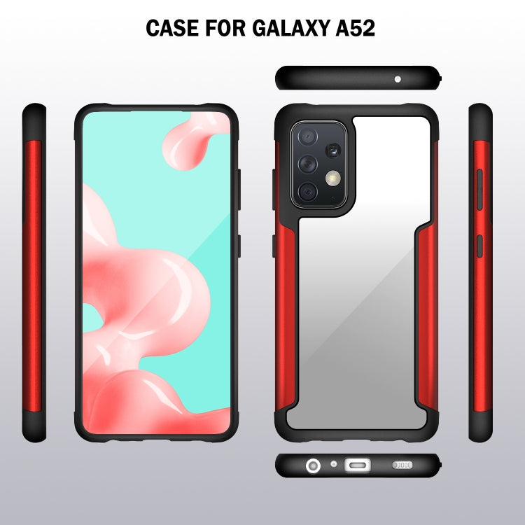For Samsung Galaxy A52 5G / 4G Iron Man Series Metal PC + TPU Protective Case