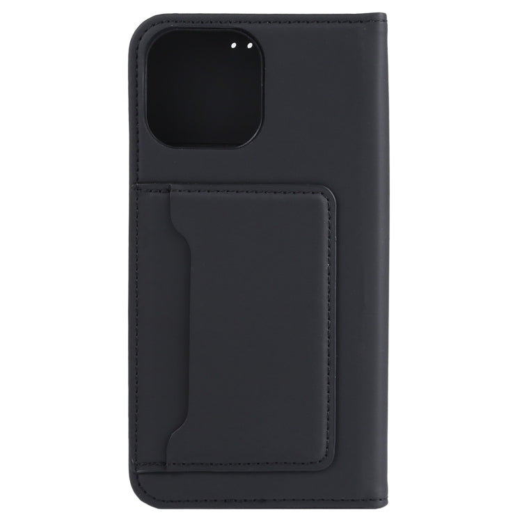 For iPhone 13 Pro Max Strong Magnetism Shockproof Horizontal Flip Liquid Feel Leather Case with Holder & Card Slots & Wallet
