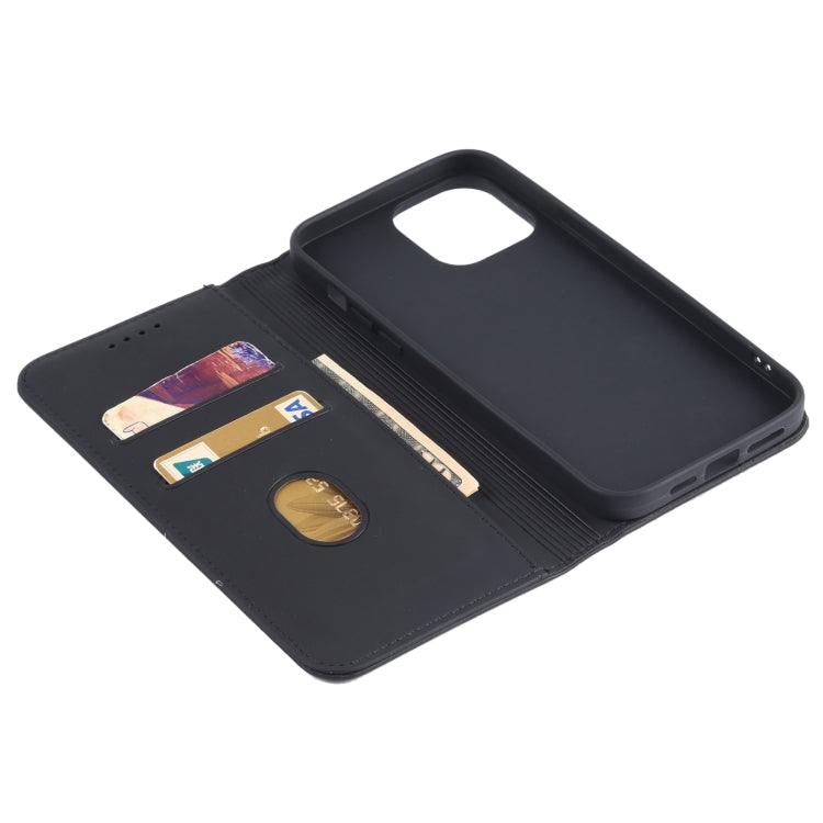 For iPhone 13 Pro Max Strong Magnetism Shockproof Horizontal Flip Liquid Feel Leather Case with Holder & Card Slots & Wallet