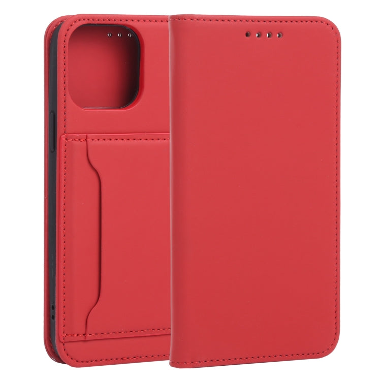 For iPhone 13 Pro Max Strong Magnetism Shockproof Horizontal Flip Liquid Feel Leather Case with Holder & Card Slots & Wallet