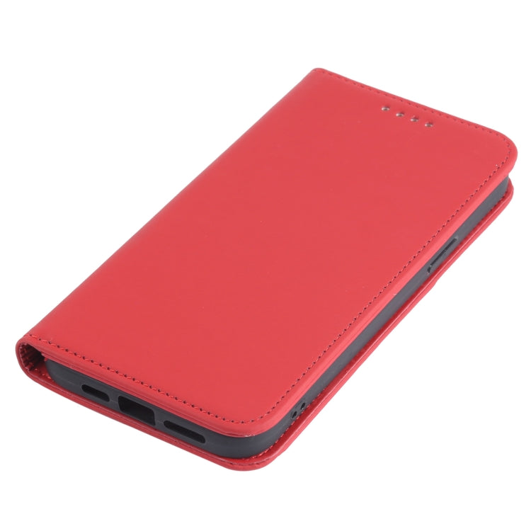 For iPhone 13 Pro Max Strong Magnetism Shockproof Horizontal Flip Liquid Feel Leather Case with Holder & Card Slots & Wallet