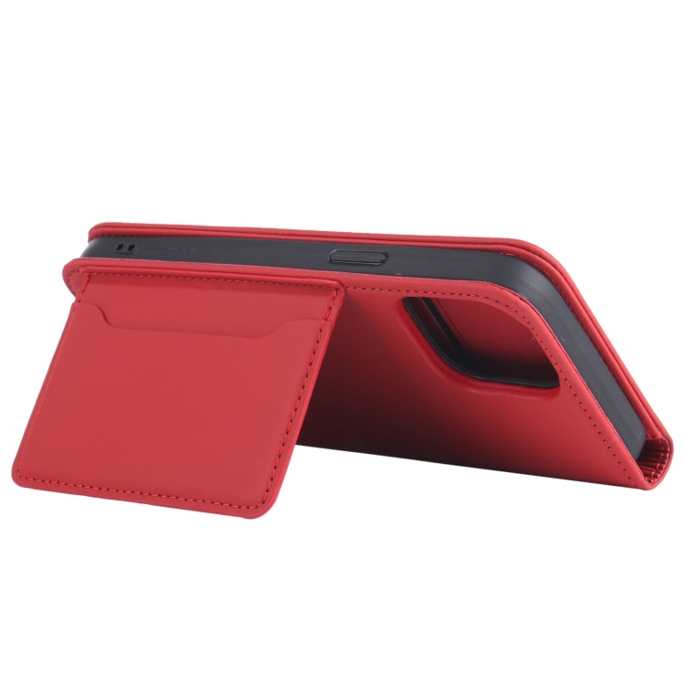 For iPhone 13 Pro Max Strong Magnetism Shockproof Horizontal Flip Liquid Feel Leather Case with Holder & Card Slots & Wallet