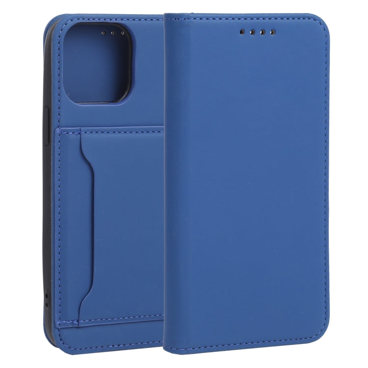 For iPhone 13 Pro Max Strong Magnetism Shockproof Horizontal Flip Liquid Feel Leather Case with Holder & Card Slots & Wallet