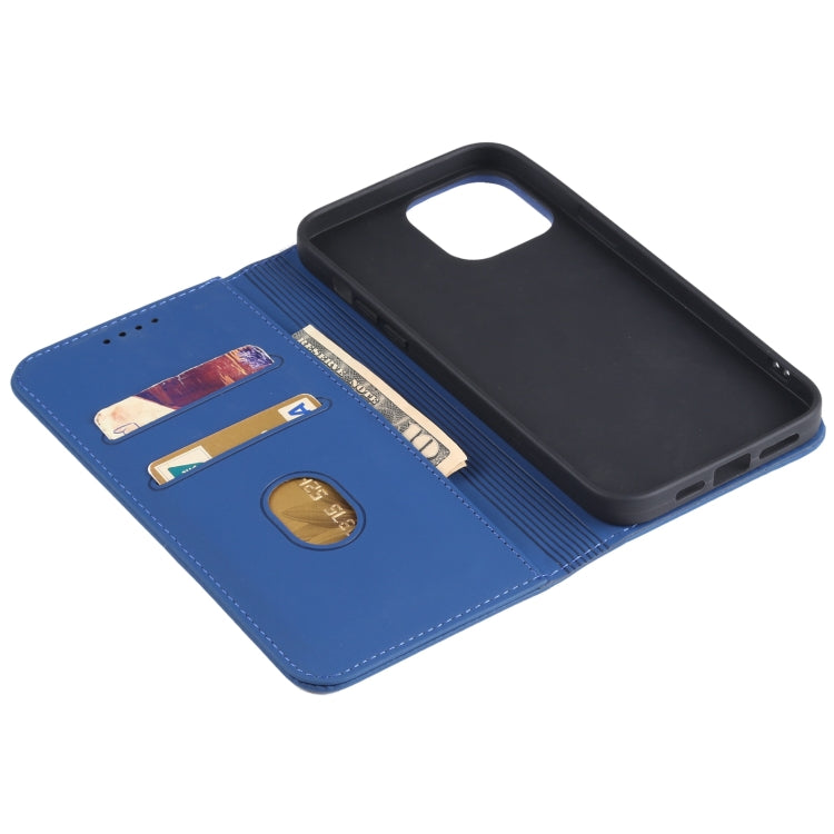 For iPhone 13 Pro Max Strong Magnetism Shockproof Horizontal Flip Liquid Feel Leather Case with Holder & Card Slots & Wallet