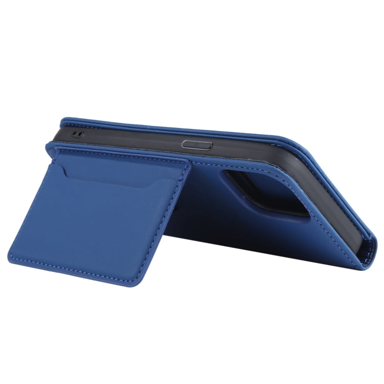 For iPhone 13 Pro Max Strong Magnetism Shockproof Horizontal Flip Liquid Feel Leather Case with Holder & Card Slots & Wallet
