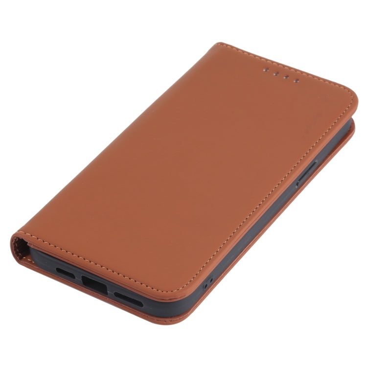 For iPhone 13 Pro Max Strong Magnetism Shockproof Horizontal Flip Liquid Feel Leather Case with Holder & Card Slots & Wallet
