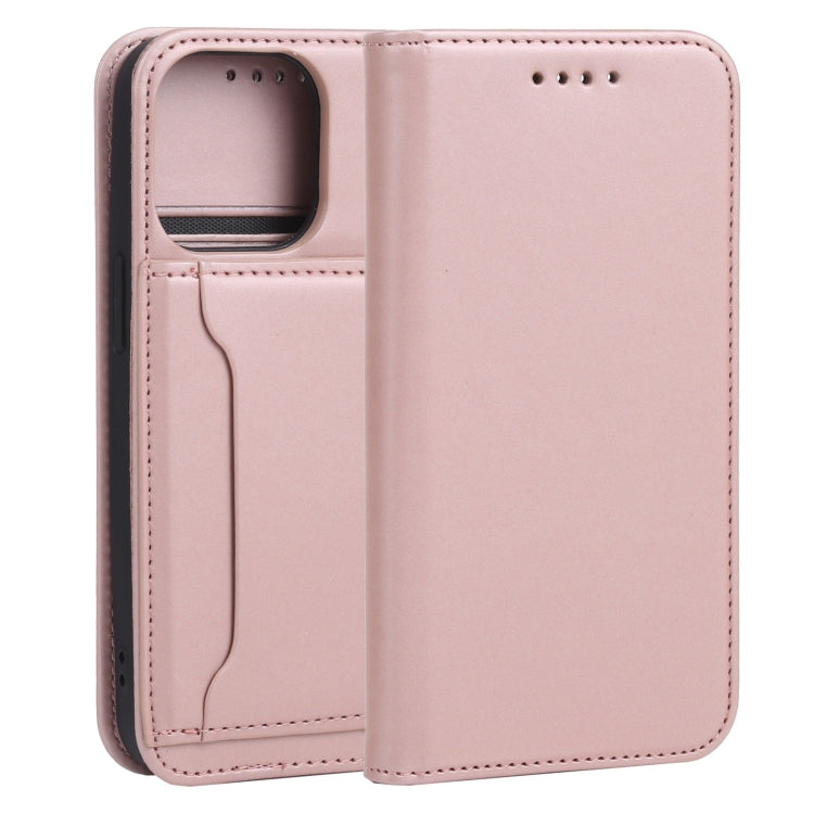 For iPhone 13 Pro Strong Magnetism Shockproof Horizontal Flip Liquid Feel Leather Case with Holder & Card Slots & Wallet